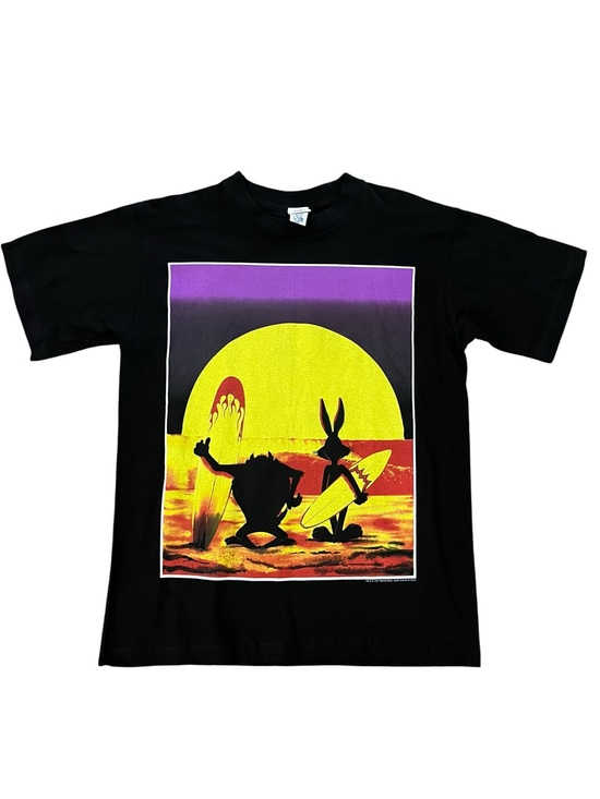 Warner Bros. Other - VTG 1997 Looney Tunes Bugs Bunny Taz Surf Graphic T-Shirt Medium